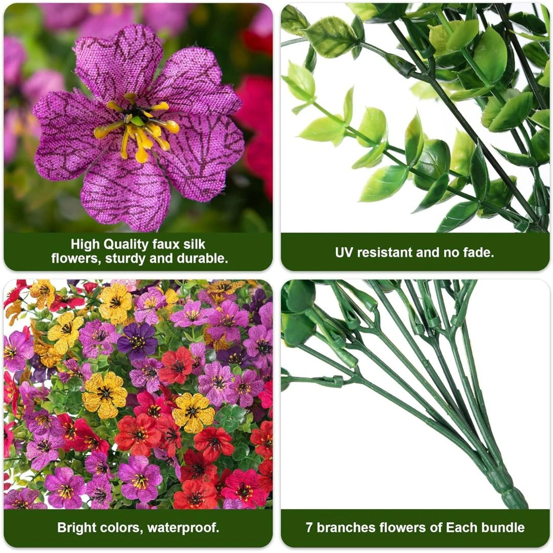 Outdoor/Indoor UV Resistant & Waterproof Artificial Flower Decor
