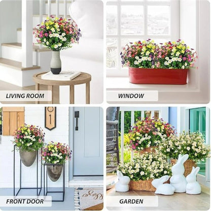 Outdoor/Indoor UV Resistant & Waterproof Artificial Flower Decor
