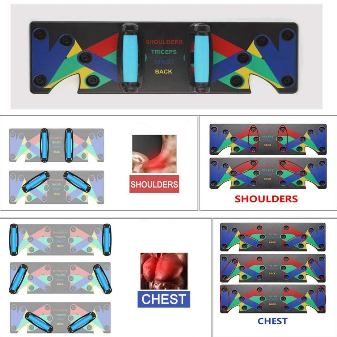 Multipurpose (16 in 1) function Push Up Board