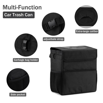 Waterproof Car Trash Can with Lid