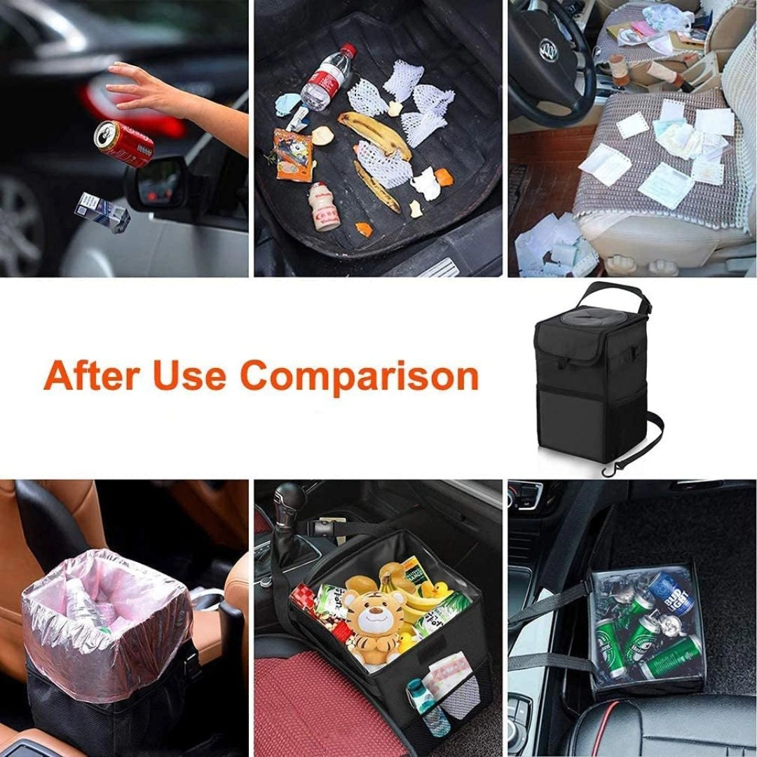 Waterproof Car Trash Can with Lid
