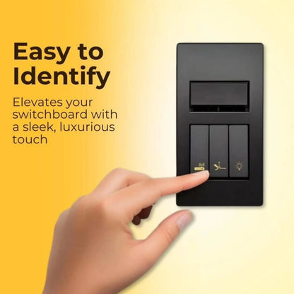 Golden Switch Board Stickers