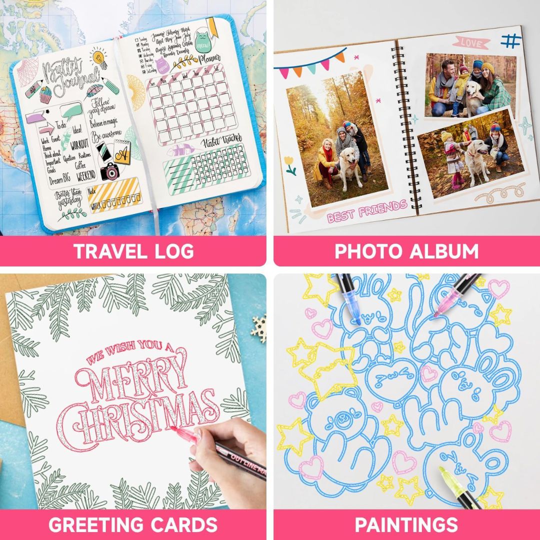 Fine Point Marker Pens Set