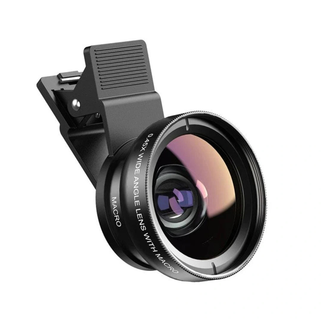 0.45X Wide Angle Lens 140°+ 12.5X Macro Lens for Mobile