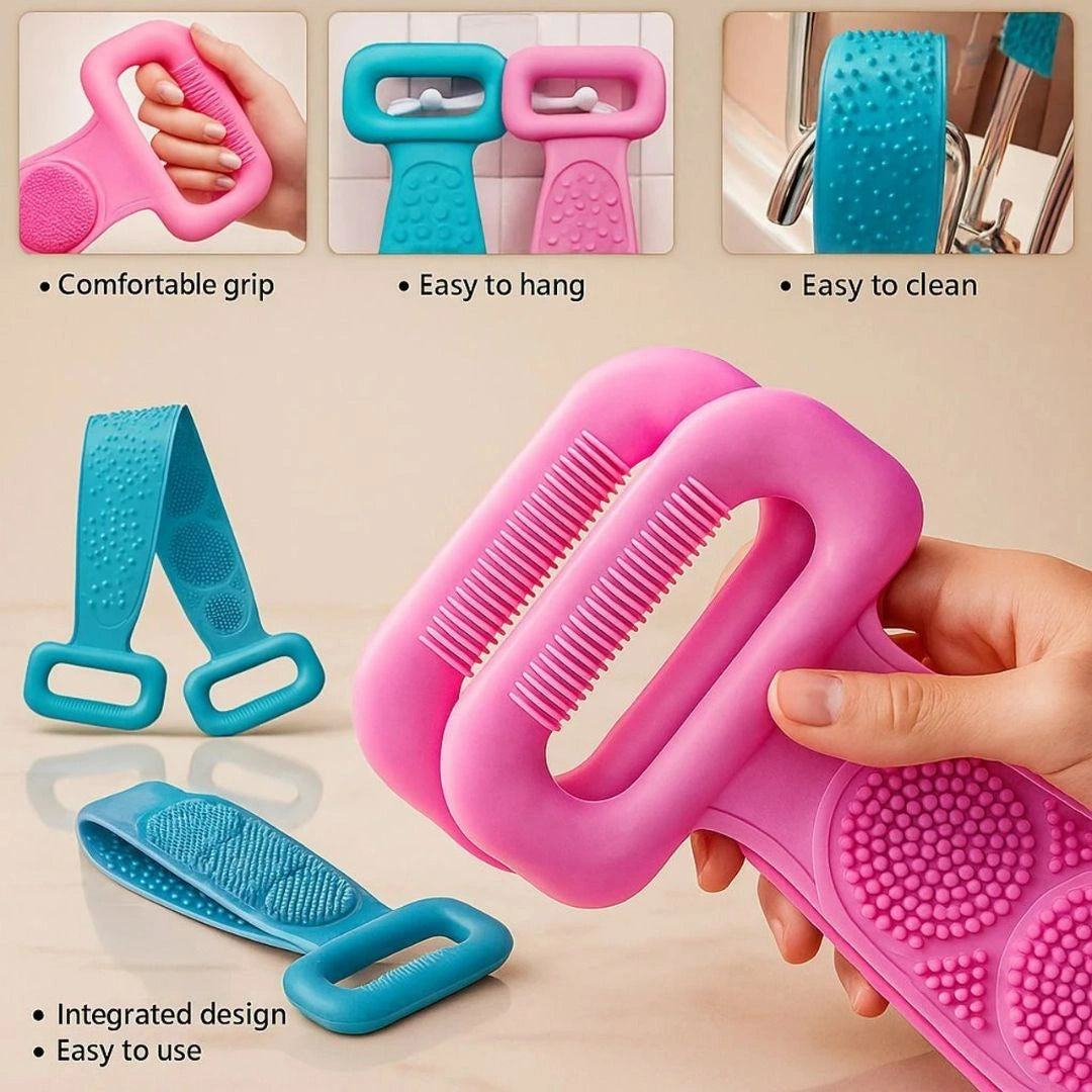 Silicon bath body brush