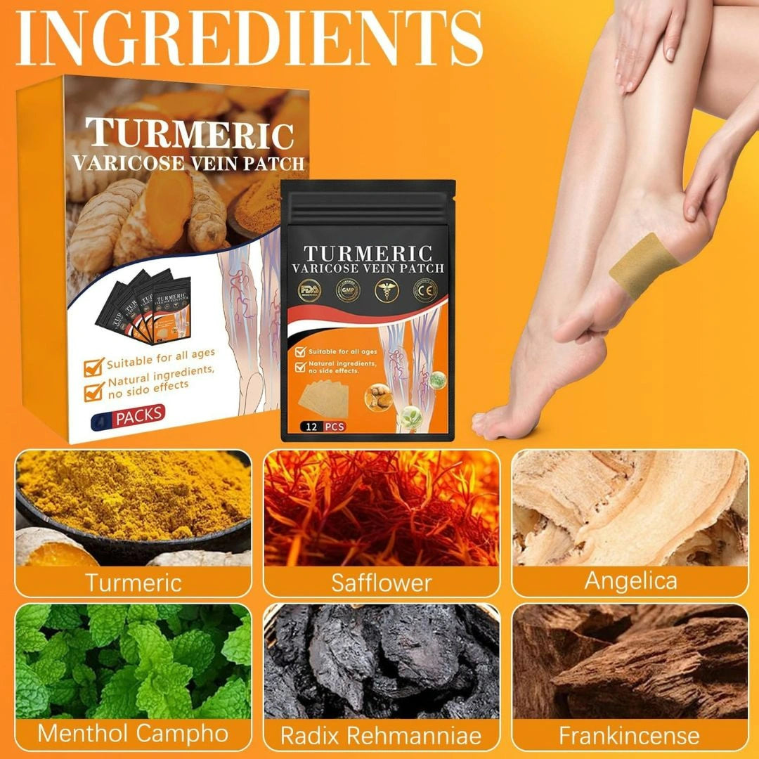 Turmeric Varicose Vein Relief patch(Buy1 Get 1)