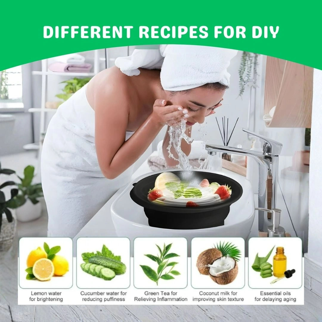 Collapsible Silicone Facial Ice Bath Bowl