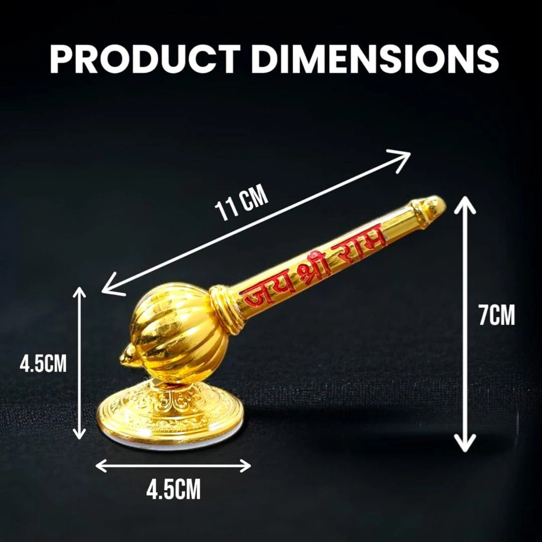 Bajrang Bali Small Gada with Stand