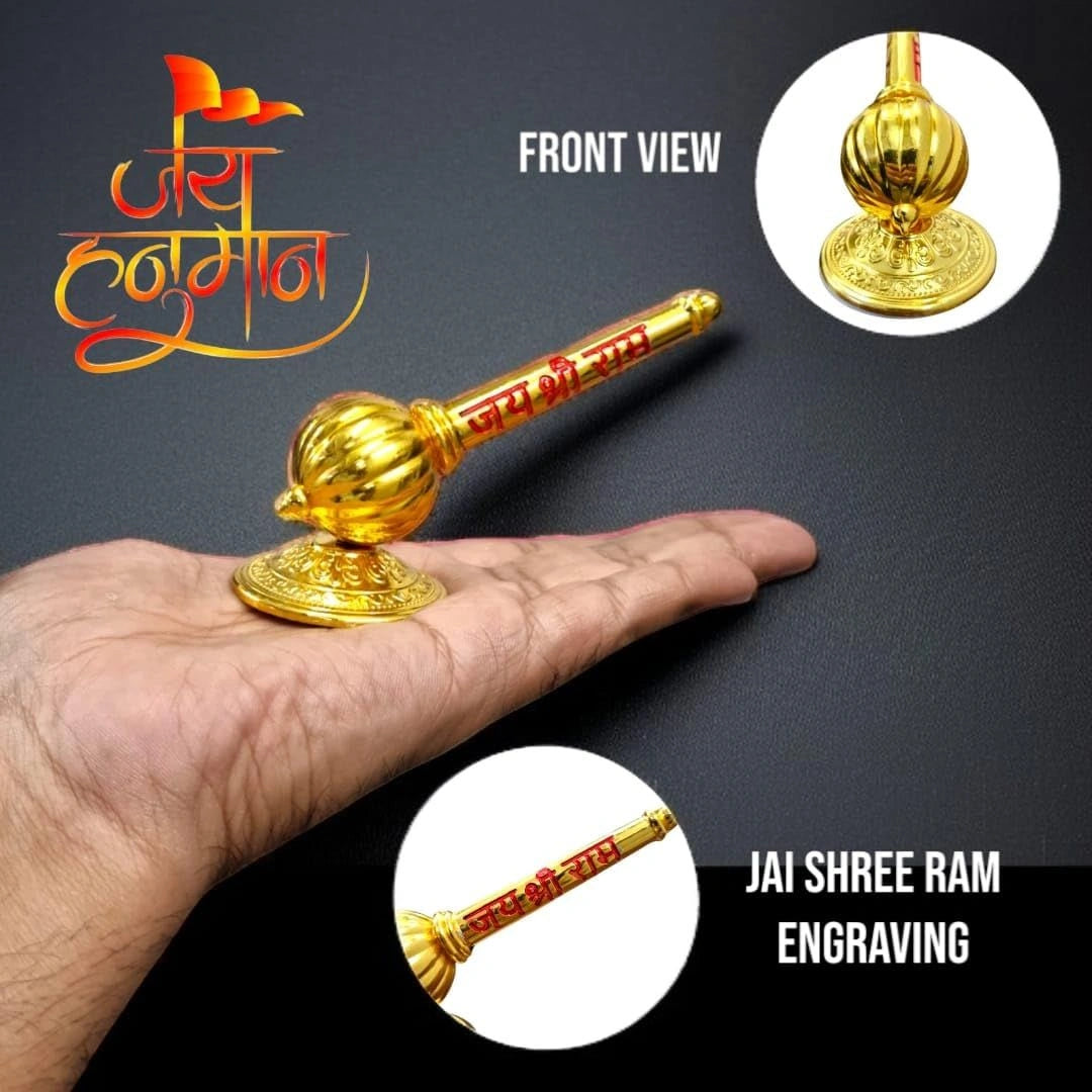 Bajrang Bali Small Gada with Stand