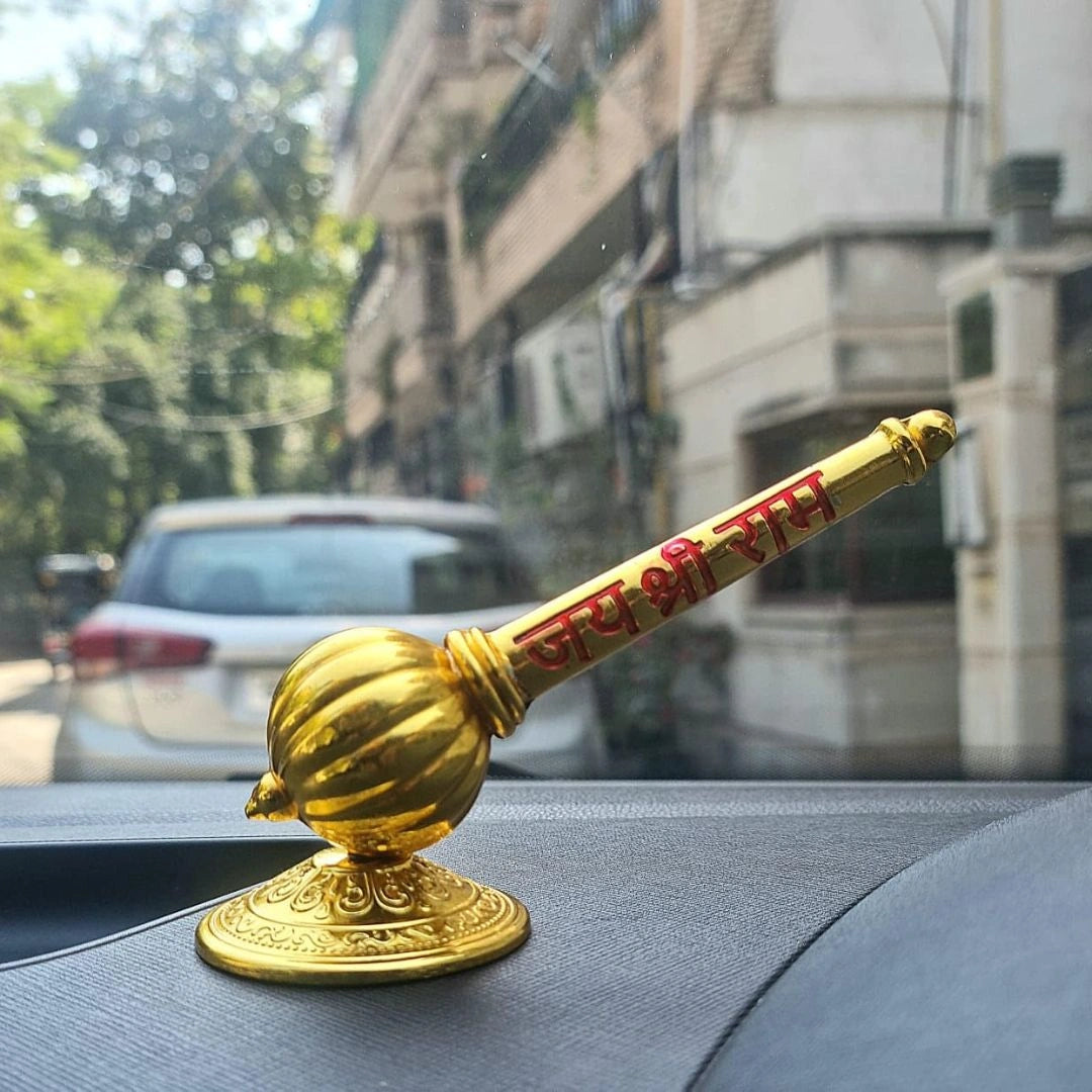 Bajrang Bali Small Gada with Stand