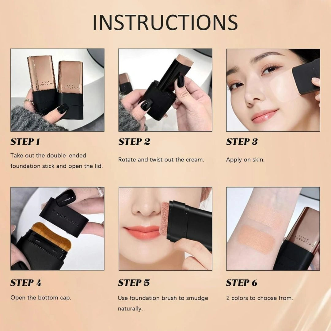 2 in 1 Korean Anti-Wrinkle Foundation Stick