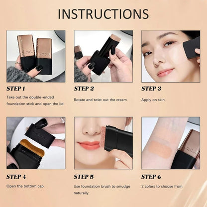 2 in 1 Korean Anti-Wrinkle Foundation Stick