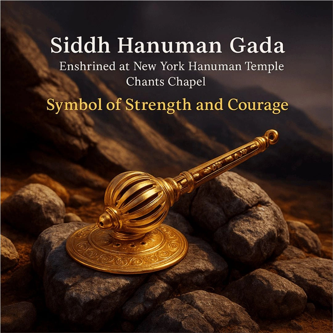 Bajrang Bali Small Gada with Stand