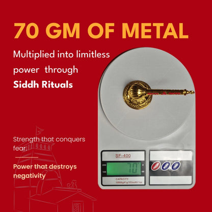 Bajrang Bali Small Gada with Stand