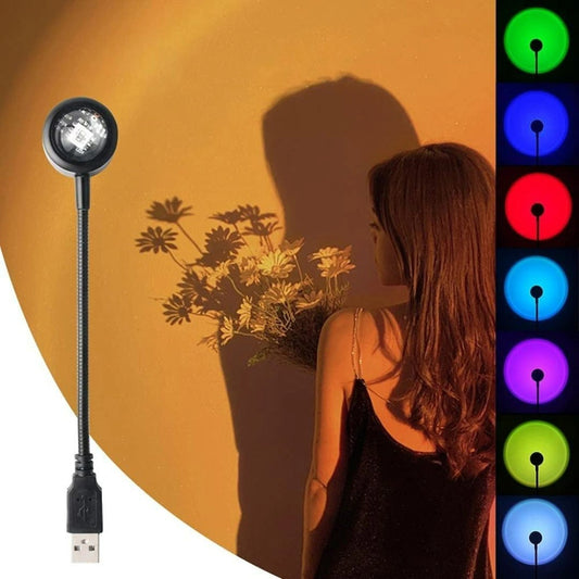 USB Sunset Projection Light Lamp