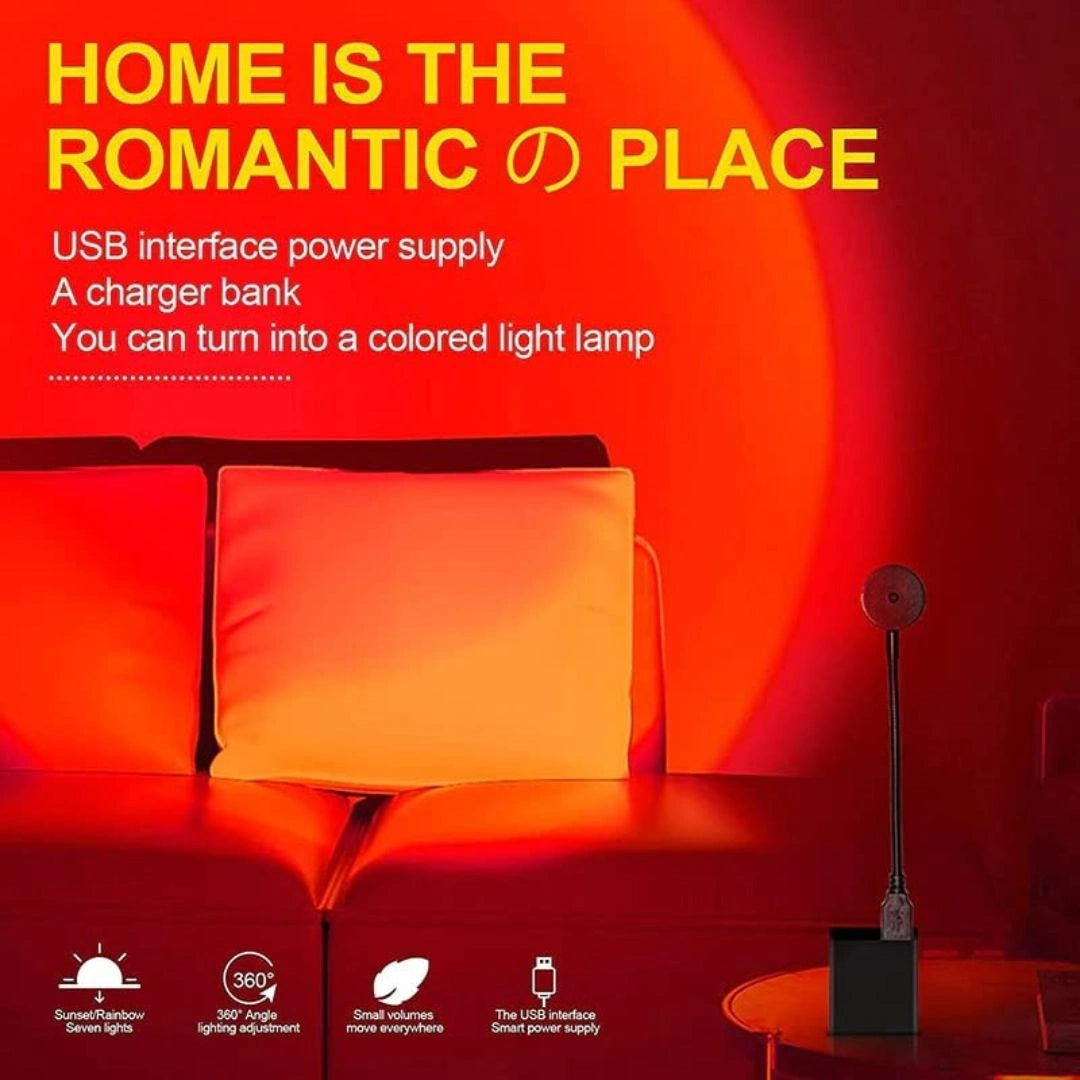 USB Sunset Projection Light Lamp