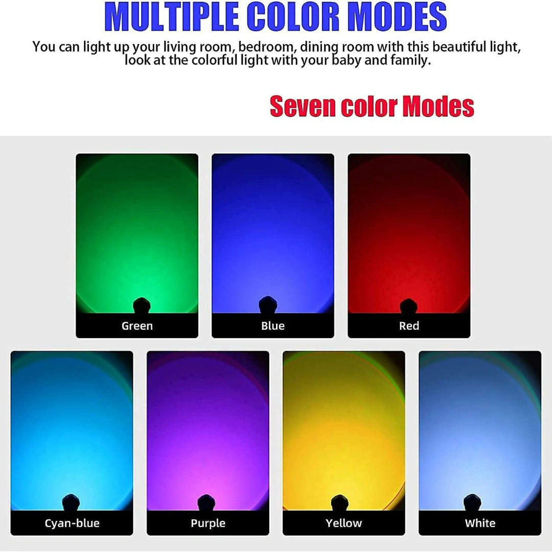 USB Sunset Projection Light Lamp