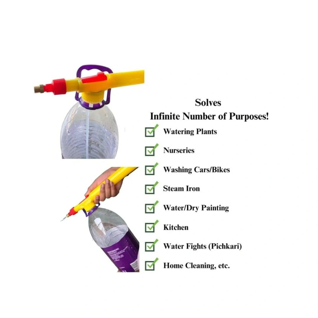 Universal bottle pressure sprayer nozzle