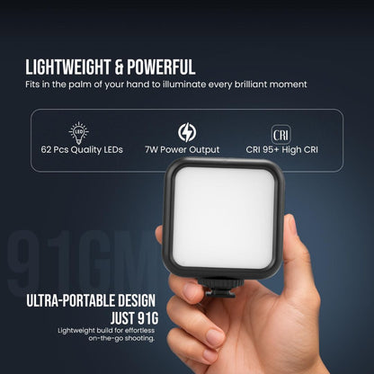 RGB Pocket Camp Rechargeable LED Video Light