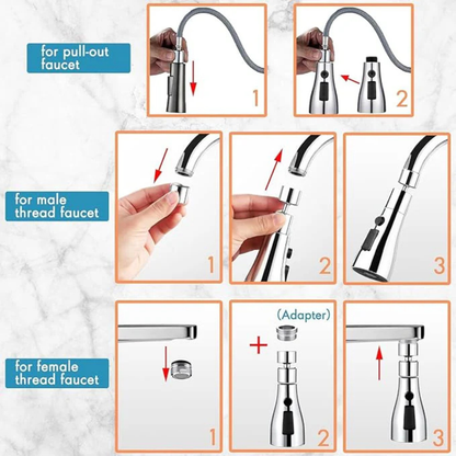 Flexible Tap Extender for Sink