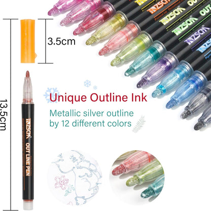 Fine Point Marker Pens Set