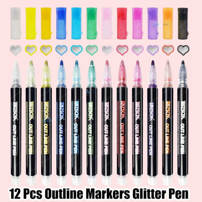 Fine Point Marker Pens Set