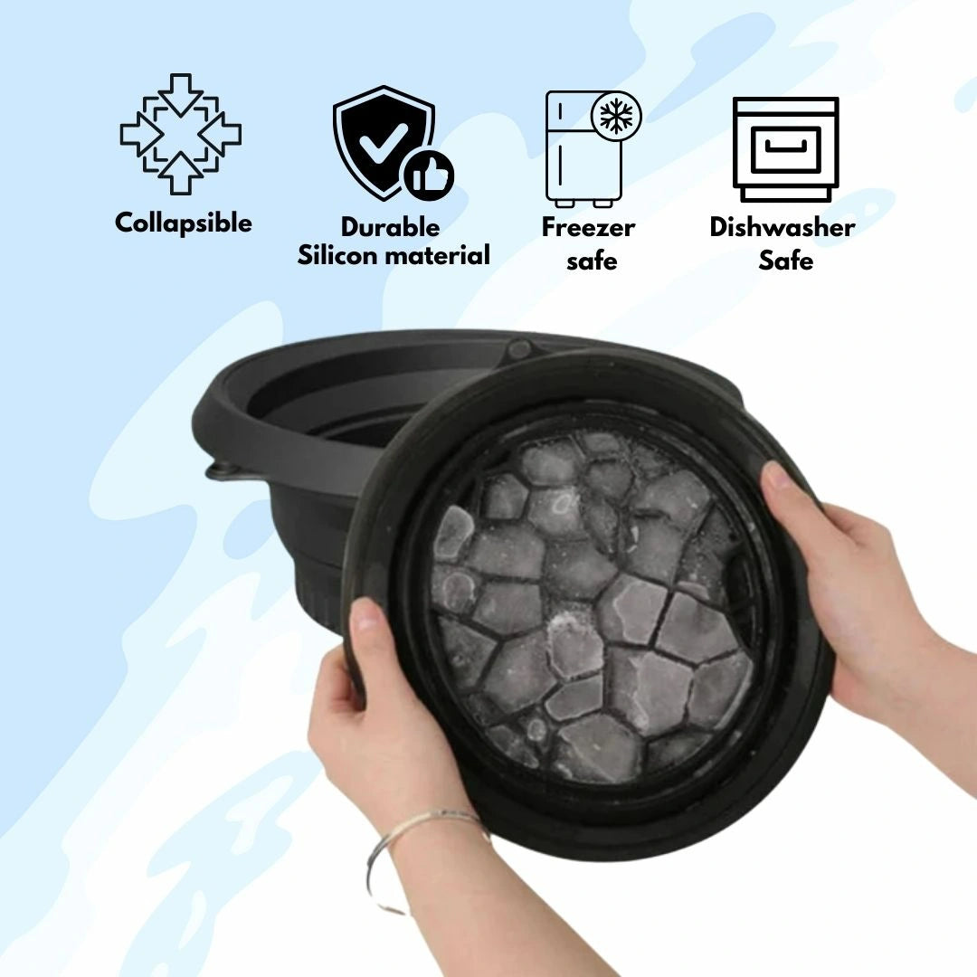 Collapsible Silicone Facial Ice Bath Bowl