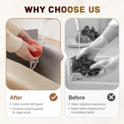 Splash Guard for Kitchen Sink & Countertop