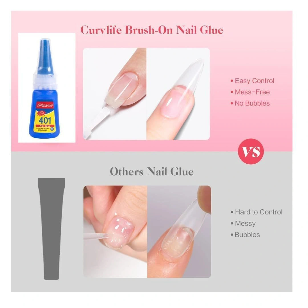 Super Glue Stronger For Artificial Nails (Pack of 2)