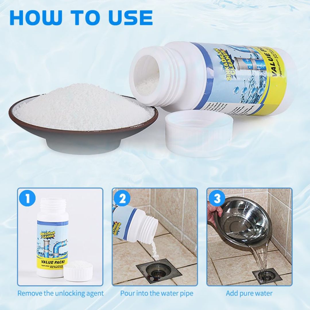 Powerful Sink & Drain Blockage Cleaner Powder (Buy 1 Get 1 Free)