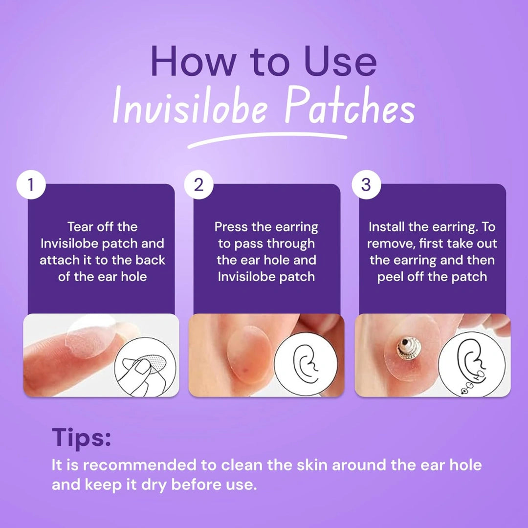 Premium Earlobe Support Patches (100 PCS)