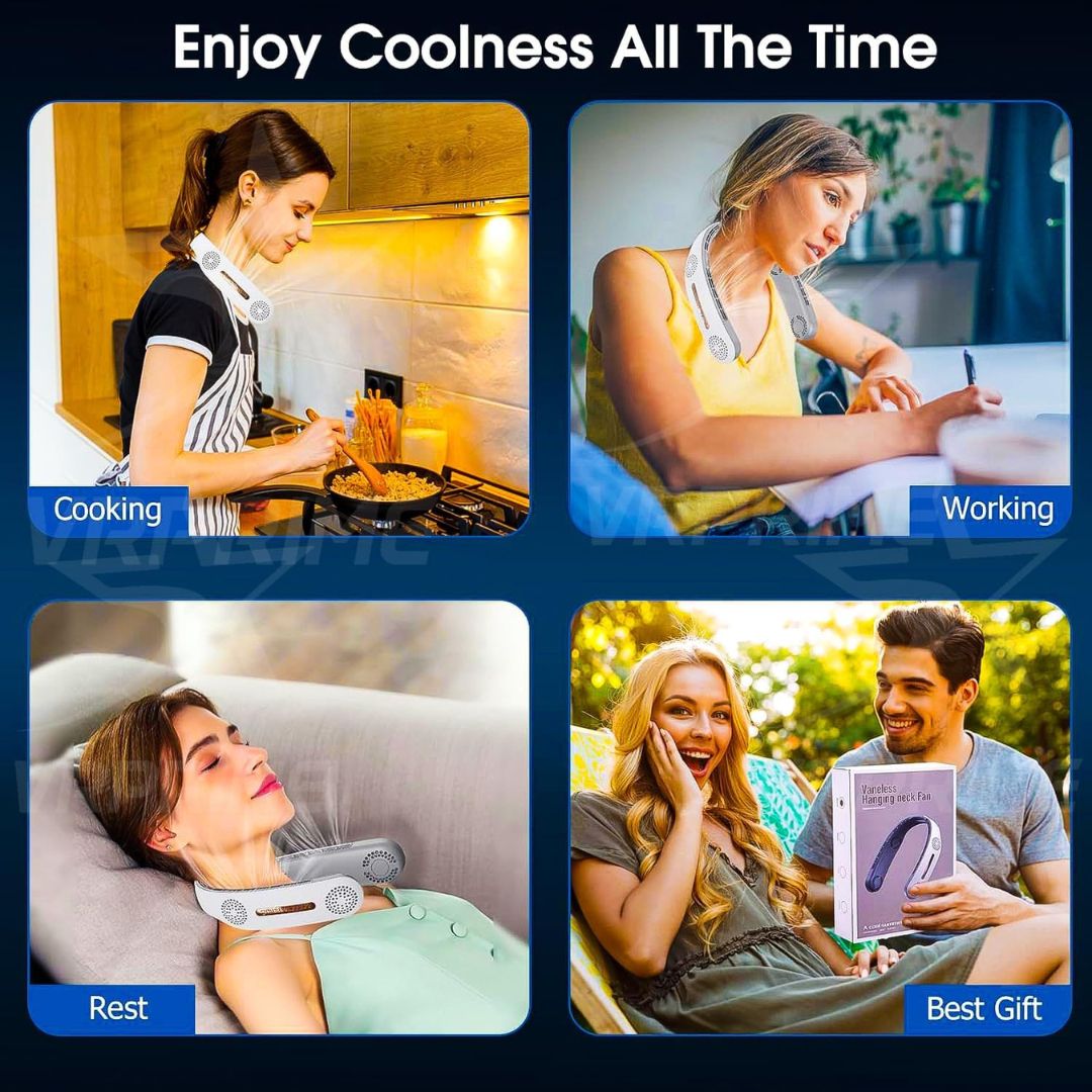 Portable Bladeless Hanging Neck Fan