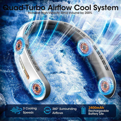 Portable Bladeless Hanging Neck Fan