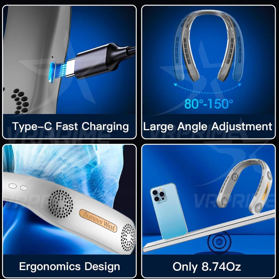 Portable Bladeless Hanging Neck Fan