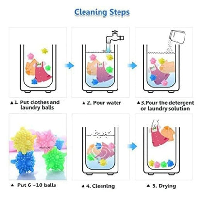 Reusable Tangle-Free Eco-Friendly Laundry Scrubbing Balls(8 Pcs)