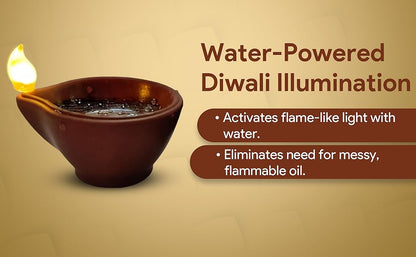 LED Light Water Digital Diyas