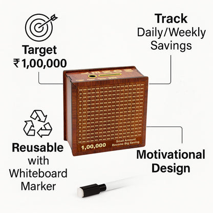 Wooden Saving Money Bank