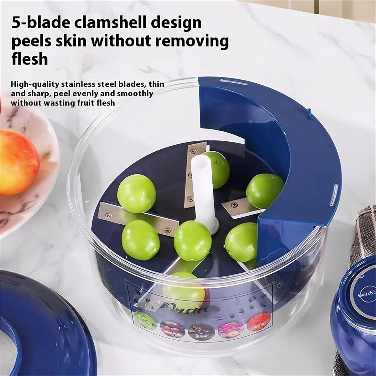 Automatic Rechargeable Fruit & Vegetable Peeler ‚Äì 3x Faster, Zero Effort (TR-75)