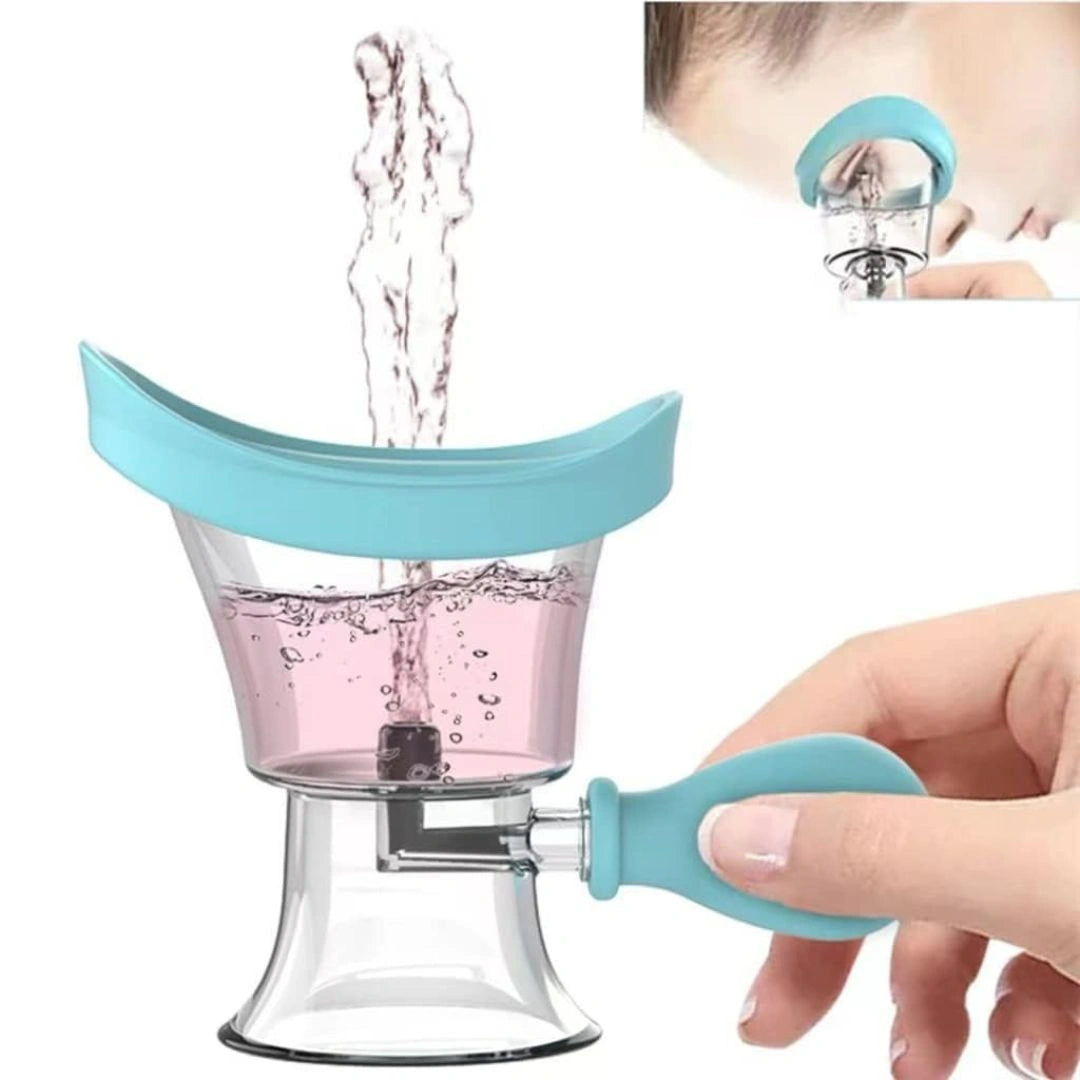 Portable Silicone Manual Air Pressure Eye Wash Cup