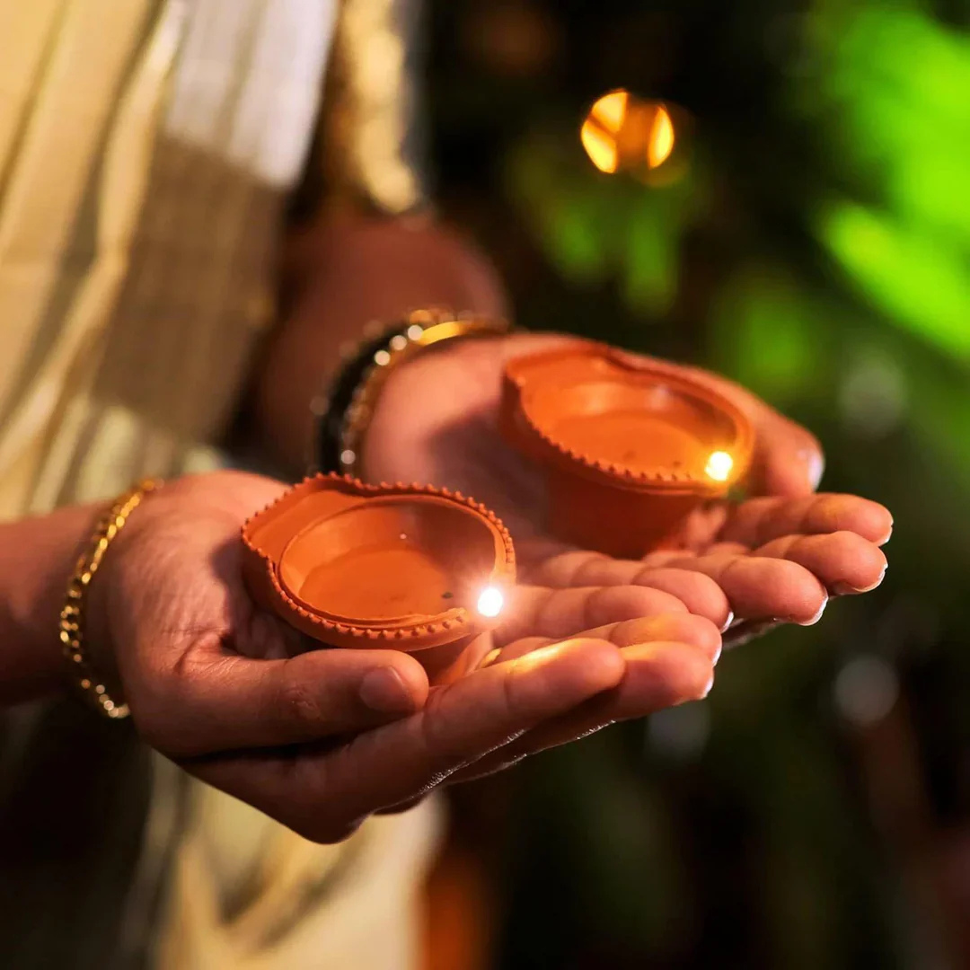 LED Light Water Digital Diyas