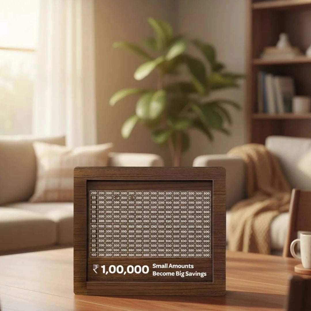 One Lakh Ruppees Saving Wooden Money Bank