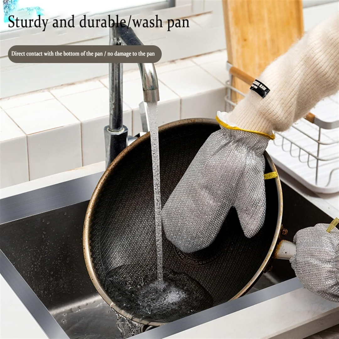 Multipurpose Wire Dishwashing Gloves(Buy 1 Get 1 Free)