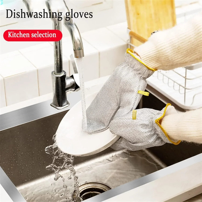 Multipurpose Wire Dishwashing Gloves(Buy 1 Get 1 Free)
