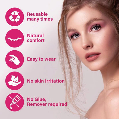 Reusable Natural Magnetic Eyelashes