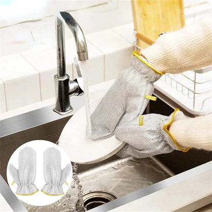 Multipurpose Wire Dishwashing Gloves(Buy 1 Get 1 Free)