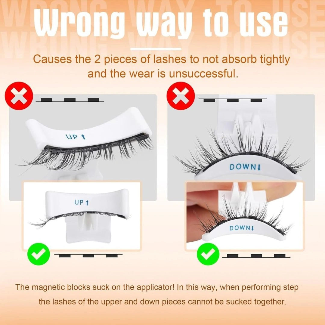 Reusable Natural Magnetic Eyelashes