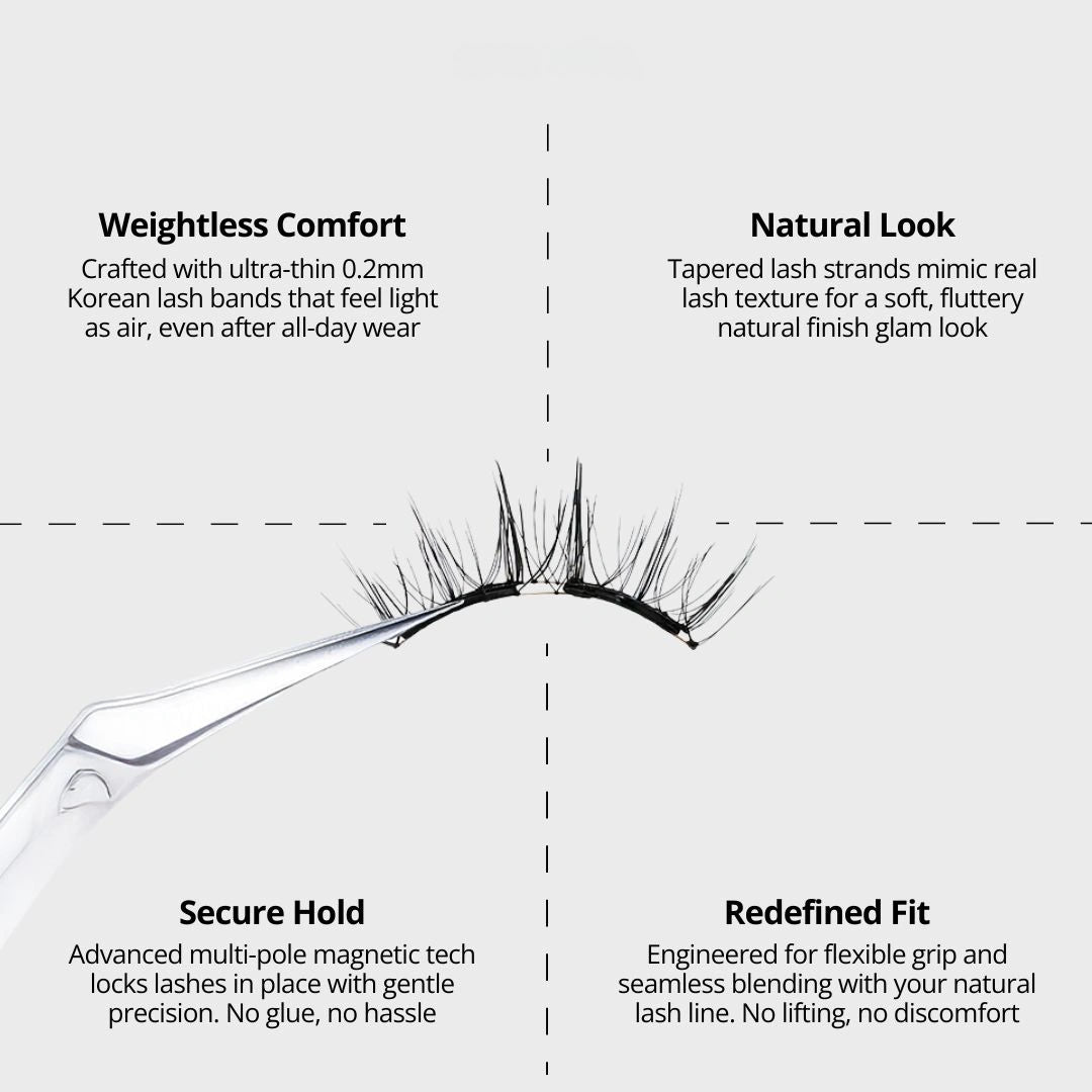 Reusable Natural Magnetic Eyelashes