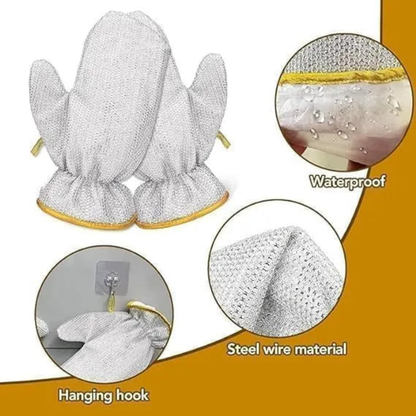Multipurpose Wire Dishwashing Gloves(Buy 1 Get 1 Free)