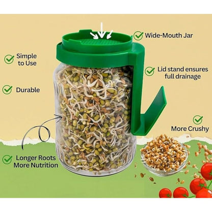 Sprout Maker Glass Jar