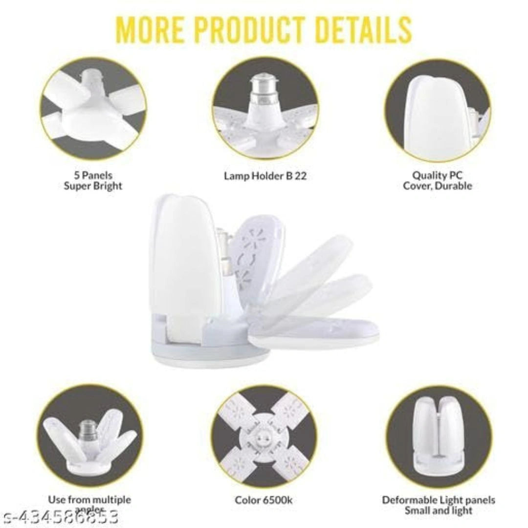 Mini 4 Fan Folding Blade LED Fan Light